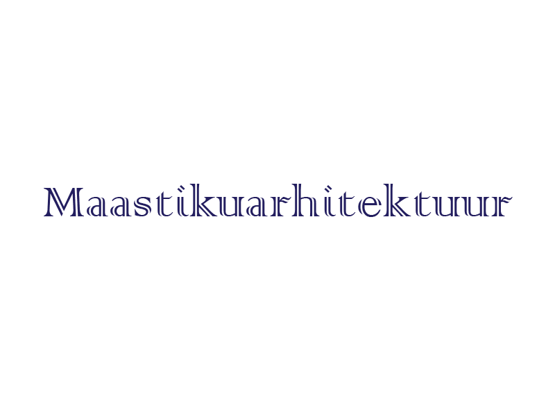 Maastikuarhitektuur aiakujunduses.